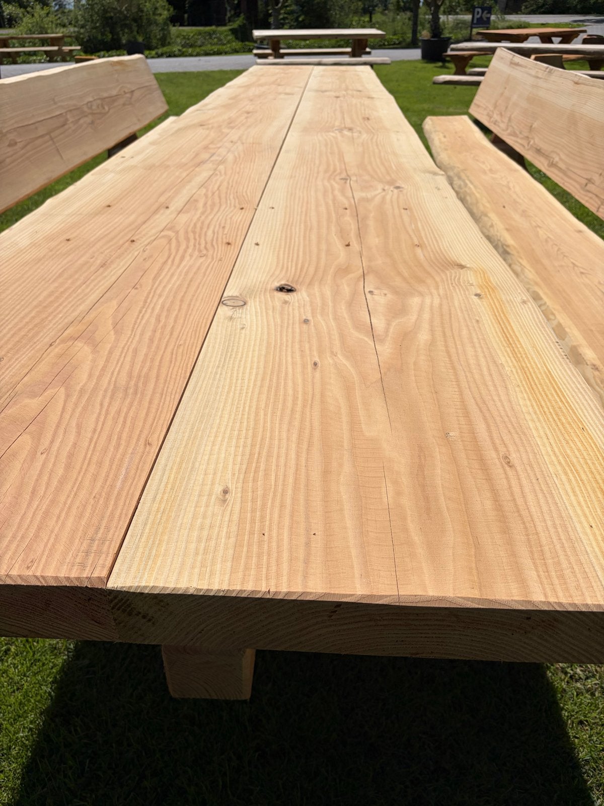 Unieke Oostenrijkse tuinset - 5m, 7cm dik, voor 16 personen, Eettafel, Meer dan 8 zitplaatsen, Nieuw, Ophalen of Verzenden