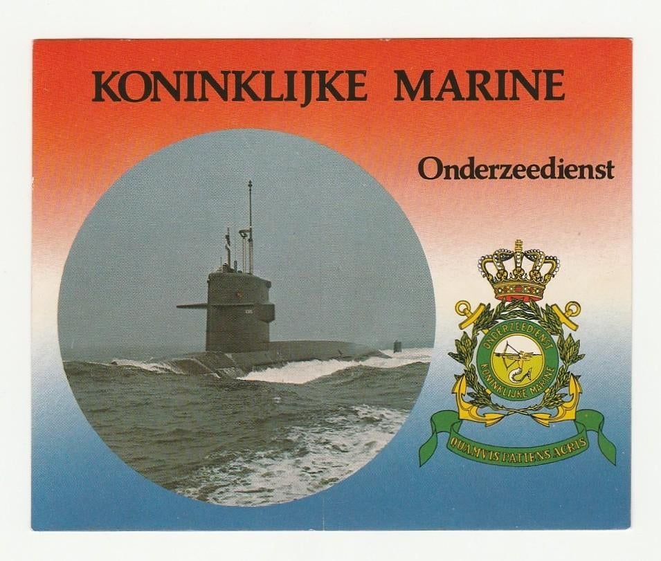 sticker Kon Marine - Onderzeedienst, Verzenden, Marine, Nederland, Overige typen