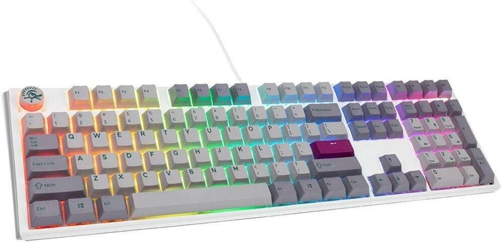 Ducky One 3 Mist Grey RGB MX-Blue Mechanical Keyboard, nieuw, Nieuw, Ophalen of Verzenden, Qwerty, Ducky