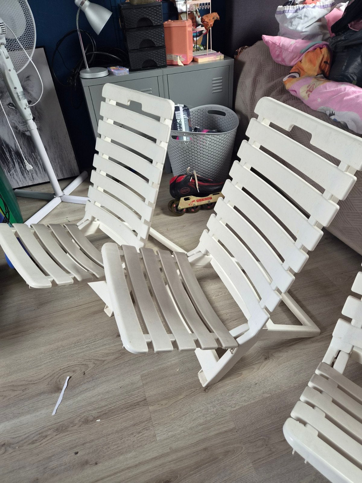 3 strand stoeltjes, Ophalen