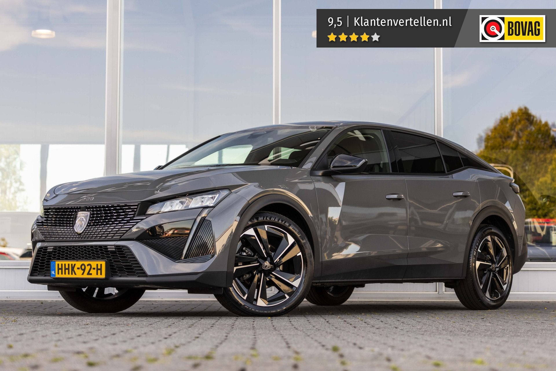 Peugeot 408 1.2 Hybrid 145 e-DCS6 Allure | 360 Camera | 19, Auto's, Gebruikt, Euro 6, 1199 cc, Leder en Stof