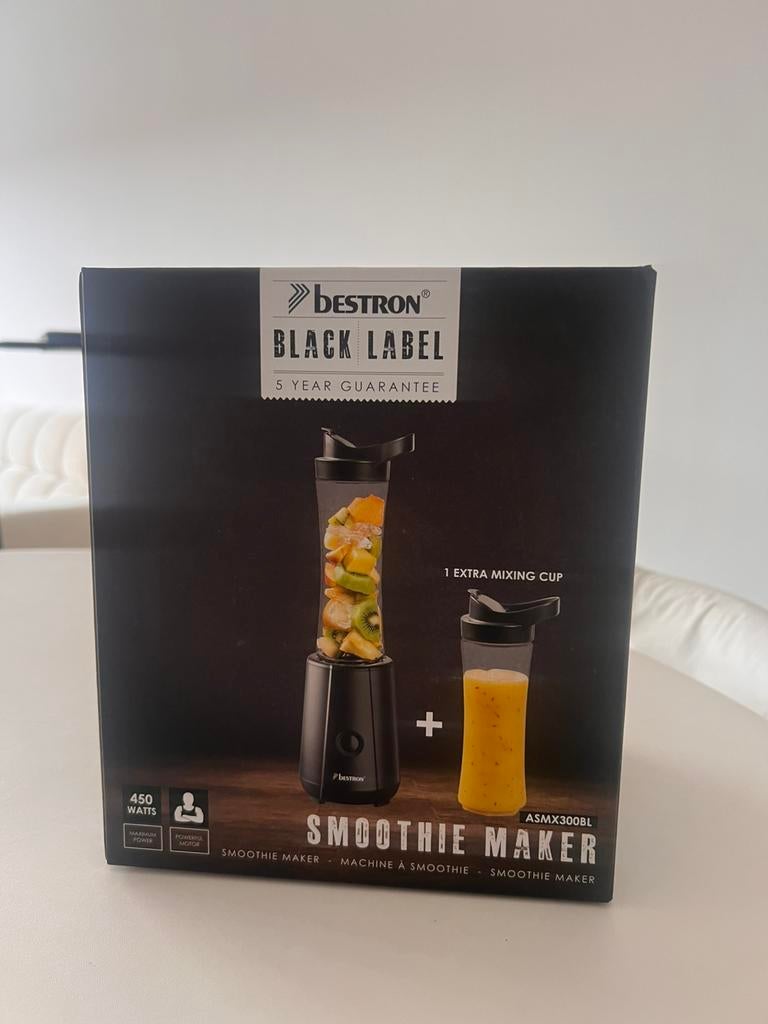 Bestron Smoothie Maker Black Label, Ophalen of Verzenden, Zo goed als nieuw, Blender