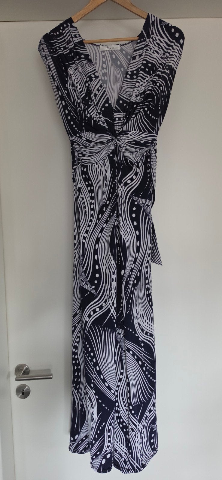 Lange jurk met mooie print, maat 40, Ophalen of Verzenden, Zo goed als nieuw, Maat 38/40 (M), Blauw
