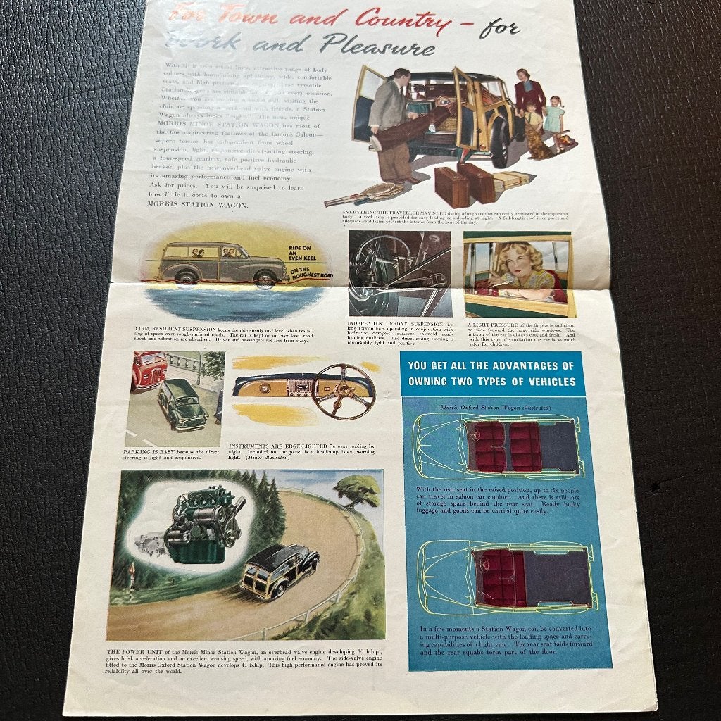 #17) MORRIS Station Wagons - 1953, Boeken, Auto's | Folders en Tijdschriften, Verzenden, Gelezen, Overige merken