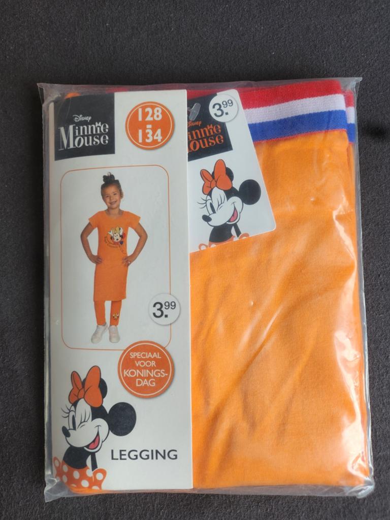 Disney oranje legging Minnie Mouse 128-134 NIEUW, Kinderen en Baby's, Kinderkleding | Maat 128, Ophalen of Verzenden, Nieuw, Meisje