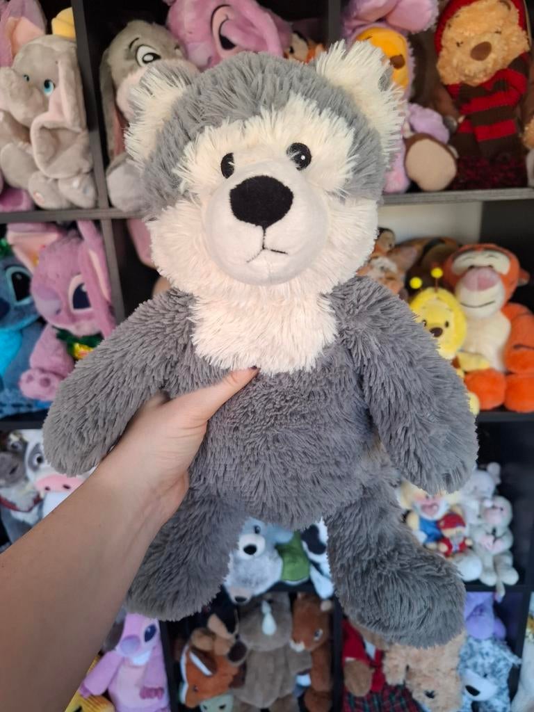 Warmies Hond Knuffel - Magnetron Knuffel, Overige merken, Verzenden, Grijs, Hond
