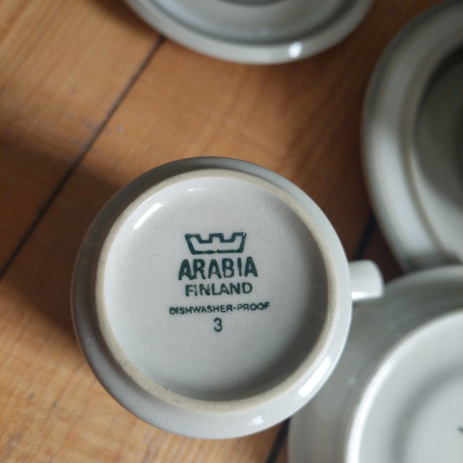 Lucky Vintage Arabia Finland "Salla" Servies 9 delen, Huis en Inrichting, Keuken | Servies, Arabia, ., Vintage, Ophalen of Verzenden