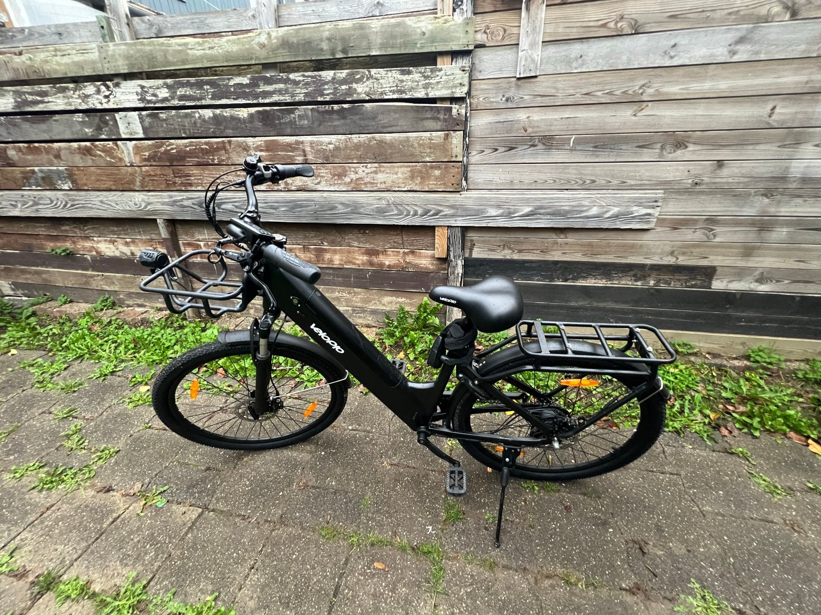 Zwarte Velodo Fiets met Voor- en Achterdrager, 51 tot 55 cm, Ophalen of Verzenden, Gebruikt, Overige merken