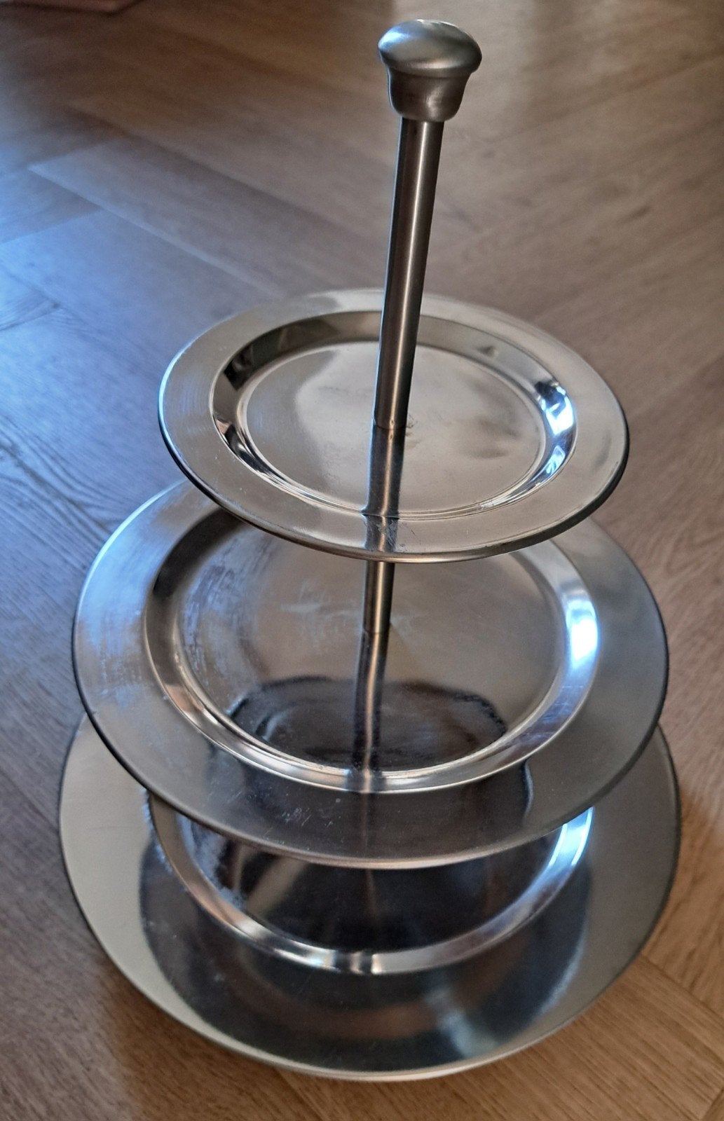 Zilverkleurige etagère, volledig demontabel, Ophalen of Verzenden