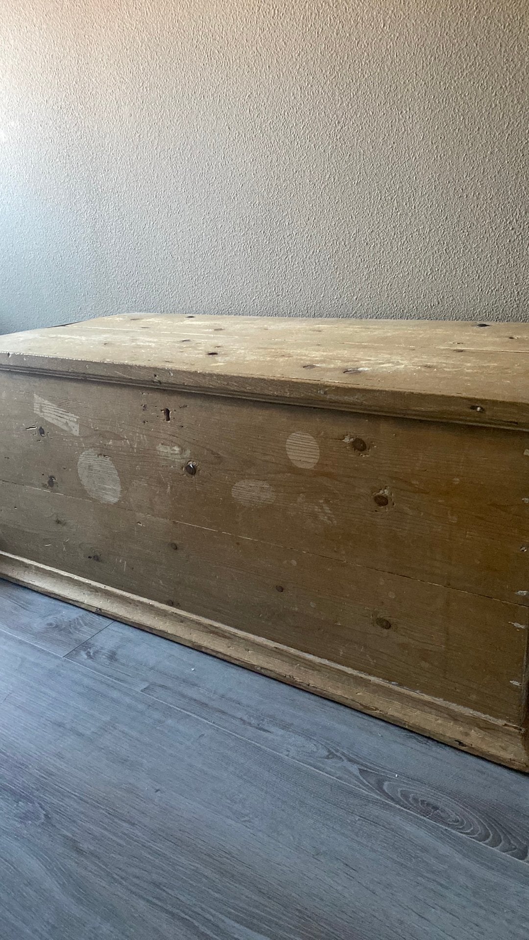 Houten opbergkist, Ophalen, Gebruikt, 100 tot 150 cm, Grenenhout