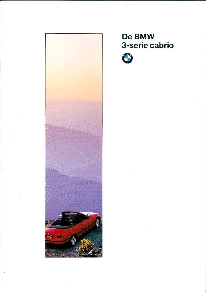 Brochure BMW 3 serie Cabrio 1994, Ophalen of Verzenden, Gelezen, BMW