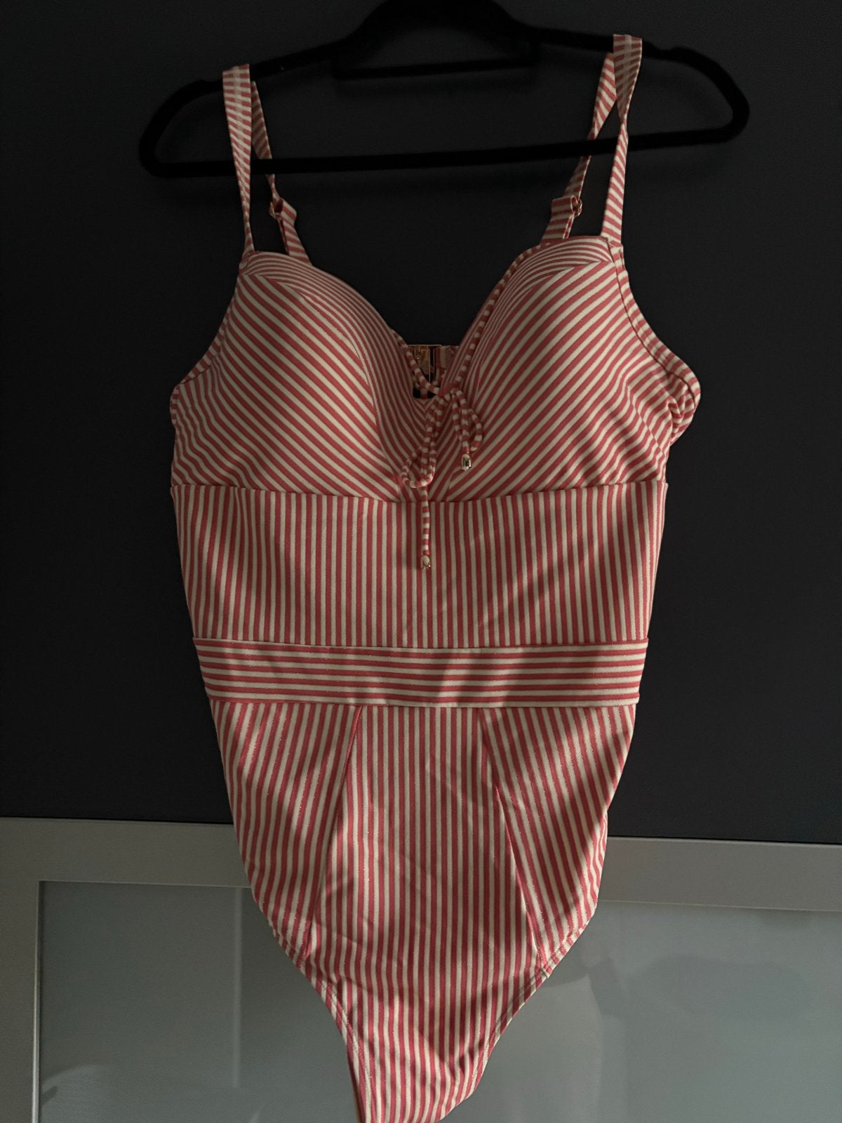 Marlies Dekkers gestreepte badpak, Ophalen of Verzenden, Gedragen, Roze, Badpak