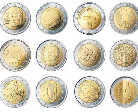 Euromunten verzameling euro munten herdenkingsmunten, Ophalen of Verzenden, Overige landen, 2 euro, Losse munt