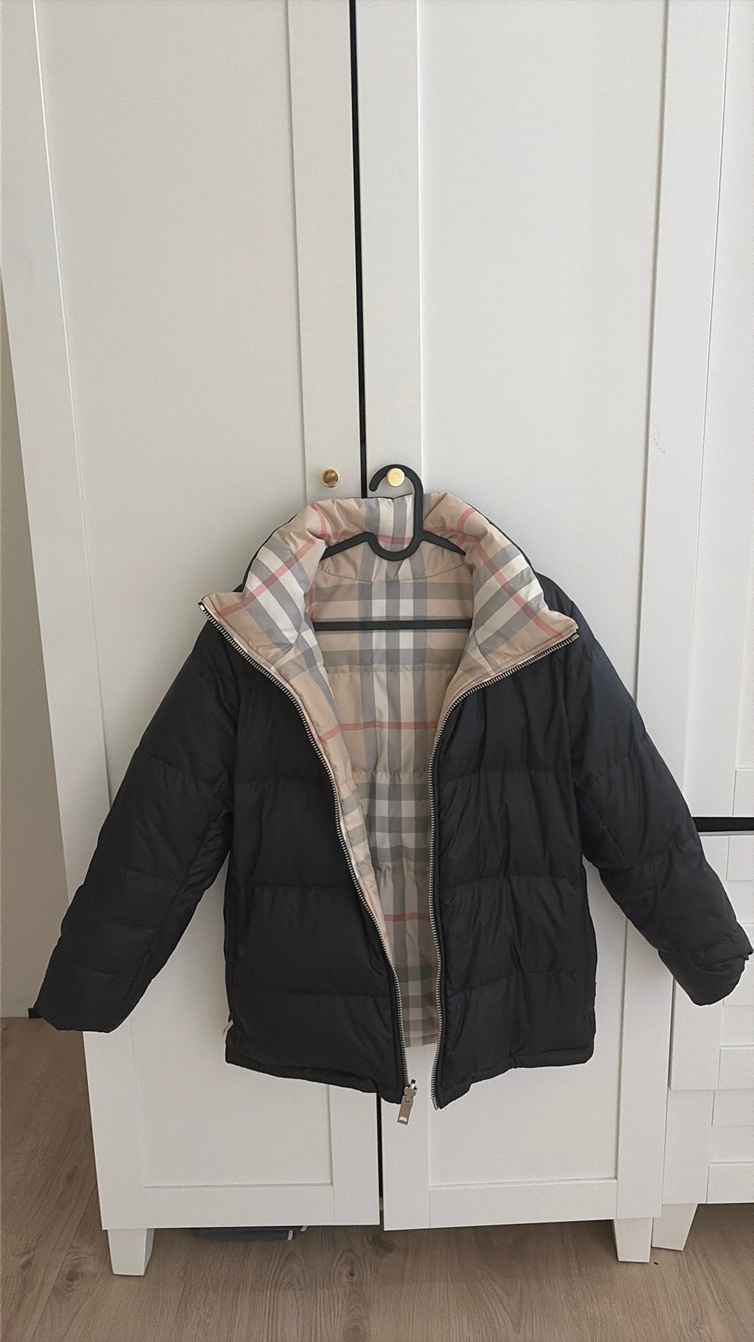 Burberry winterjas, Ophalen of Verzenden, Zo goed als nieuw, Zwart