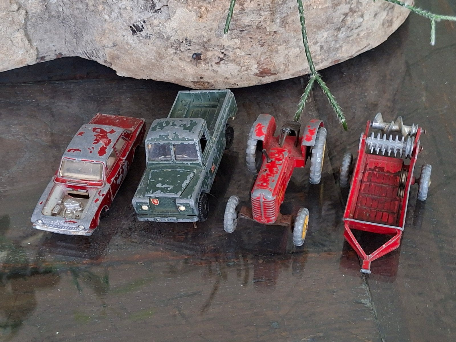 Vintage Dinky toys met gebreken, Ophalen of Verzenden, Gebruikt