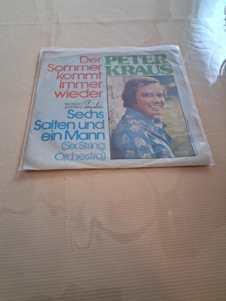 PETER  KRAUS SINGLE EN VINYL MOOIE STAAT, Ophalen of Verzenden, Zo goed als nieuw, Overige formaten