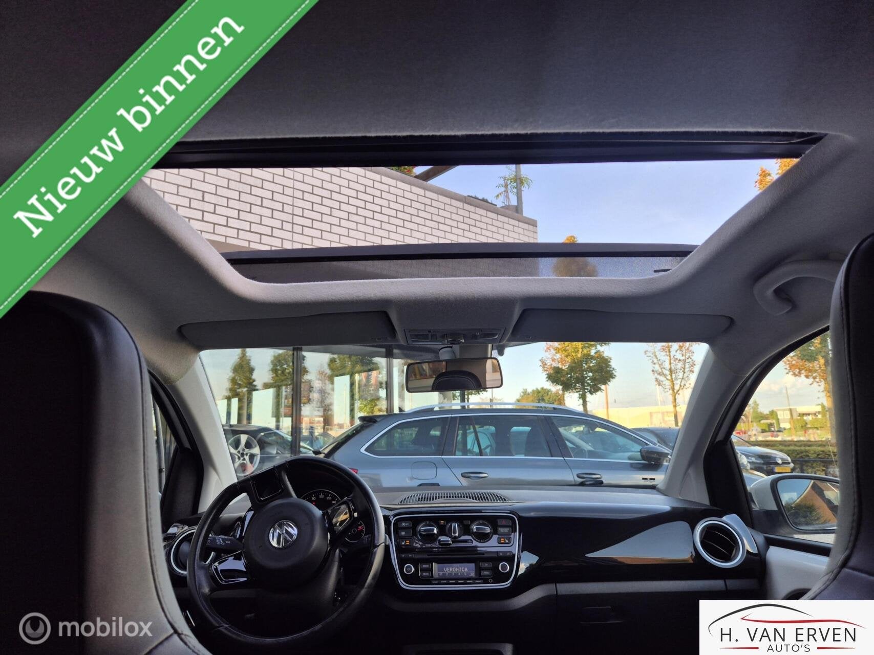 Volkswagen Up! 1.0 high up! SCHUIFKANTELDAK LEDER CRUISE NAP, Euro 5, Up!, 840 kg, 4 stoelen