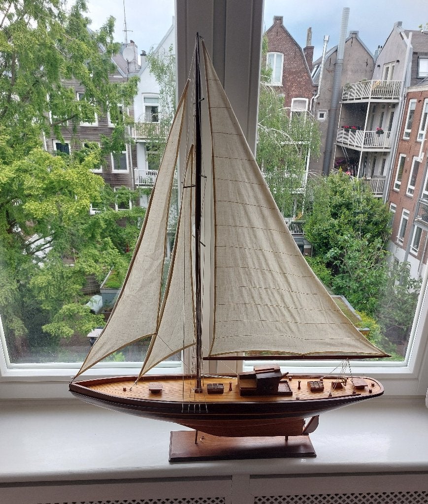 Vintage  houten modelschip – Shackleton's Endurance (96 cm), Hobby en Vrije tijd, Modelbouw | Boten en Schepen, Ophalen, Gebruikt
