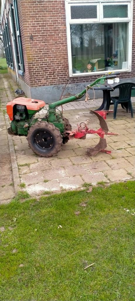 Tuintrekker met wentelploeg, Ophalen of Verzenden