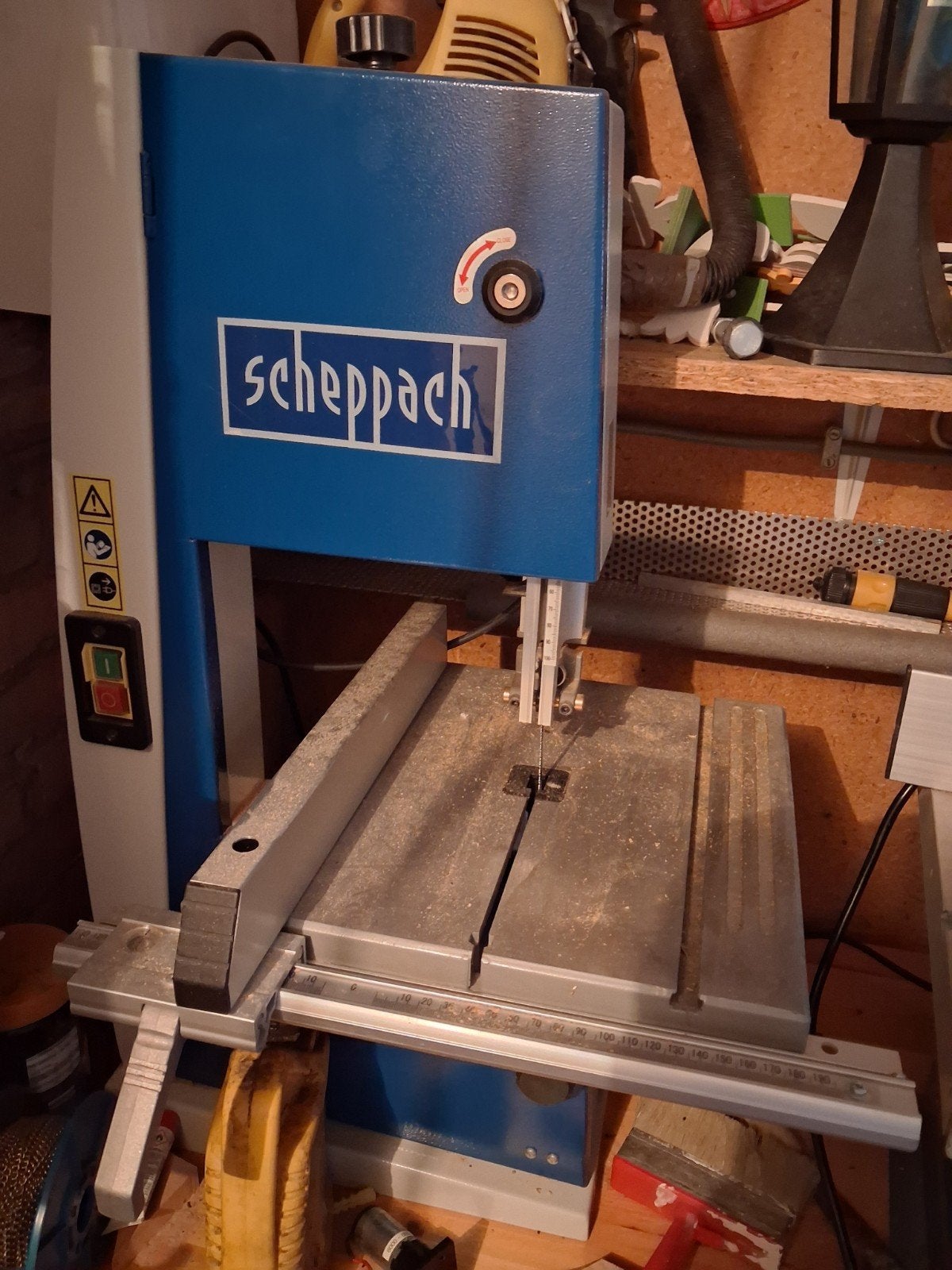 lintzaag met afzuiger, Doe-het-zelf en Verbouw, Ophalen, Gebruikt, 70 mm of meer, Lintzaag