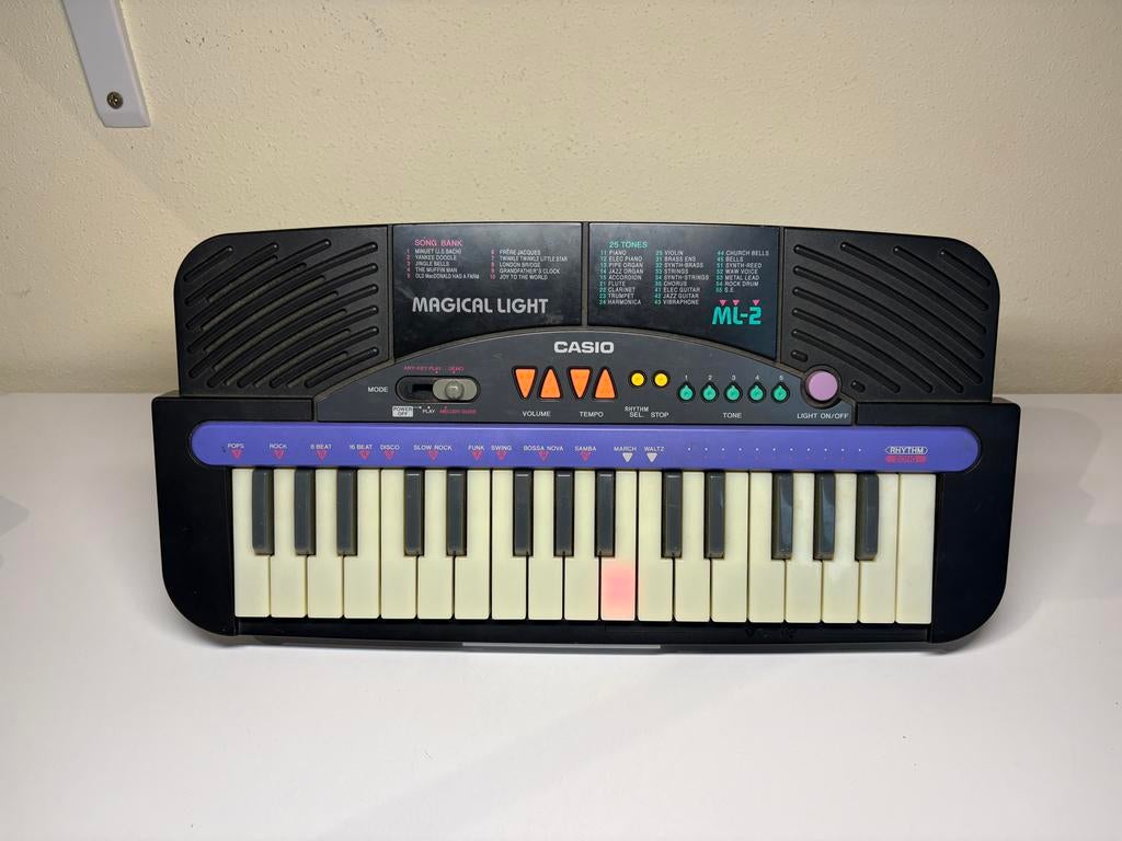 Casio ML-2 Magical Light Keyboard, Muziek en Instrumenten, Keyboards, Gebruikt, Overige aantallen, Casio, Ophalen of Verzenden