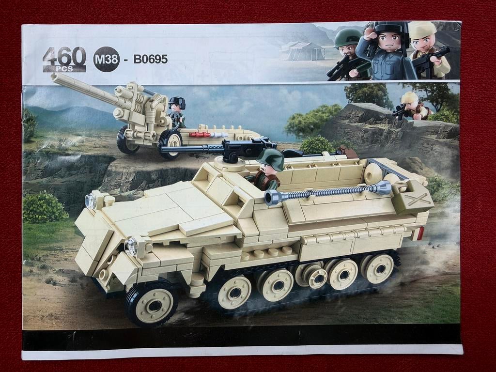 WW2 Duitse halftrack met afweergeschut, Ophalen of Verzenden, Zo goed als nieuw