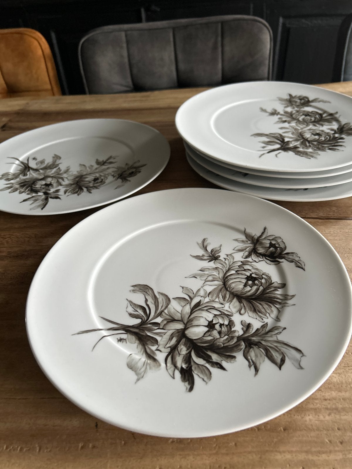 Park Lane Dibbern Collection Borden met Bloemenprint, Overige merken, Ophalen of Verzenden, Zo goed als nieuw, Bord(en)