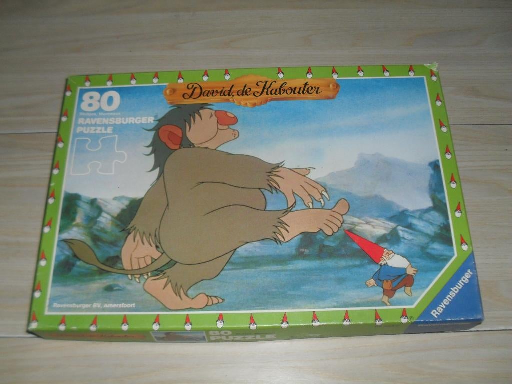 David, de Kabouter puzzle 80 stukken, Hobby en Vrije tijd, Ophalen, Minder dan 500 stukjes, Gebruikt, Legpuzzel