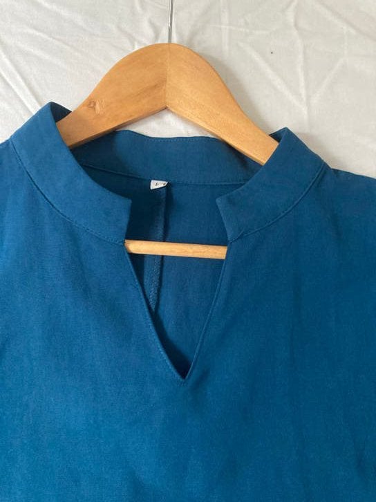 Lange blauwe jurk maat L, Kleding | Dames, Blauw, Maat 42/44 (L), Ophalen of Verzenden, Zo goed als nieuw