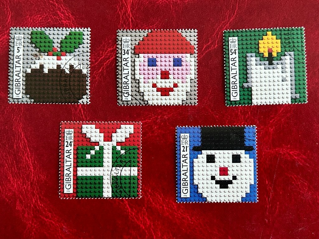 Kerstmis LEGO - Gibraltar - 1996, Verzenden, Gestempeld