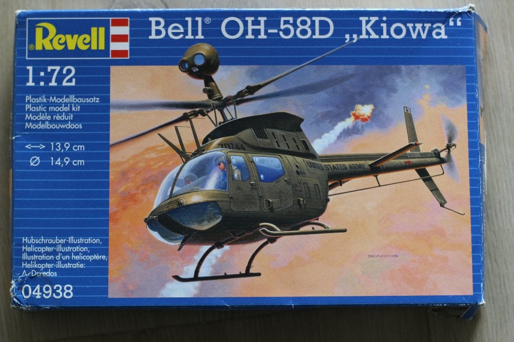 Bell OH-58D Kiowa Revell 1/72, 1:72 tot 1:144, Nieuw, Ophalen of Verzenden, Revell