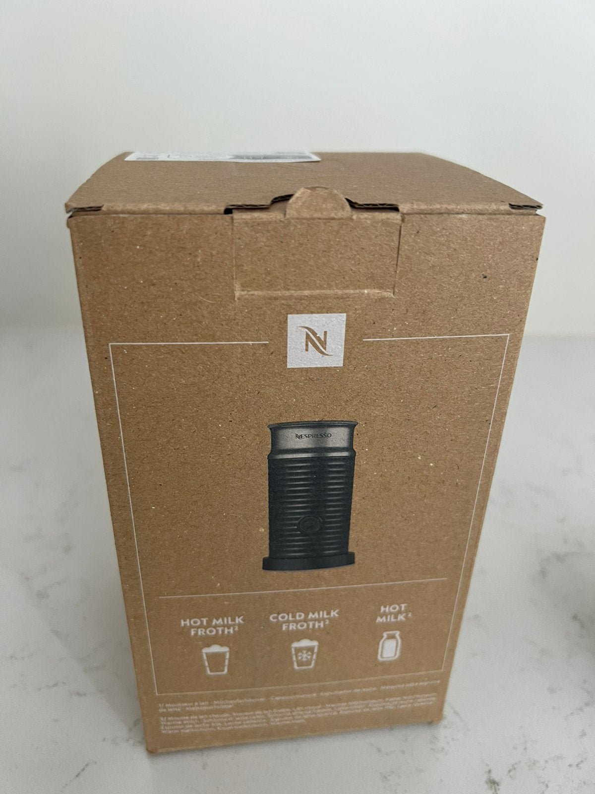 Aeroccino 3 Zwart nespresso, Ophalen of Verzenden, Nieuw, Elektrische melkopschuimer