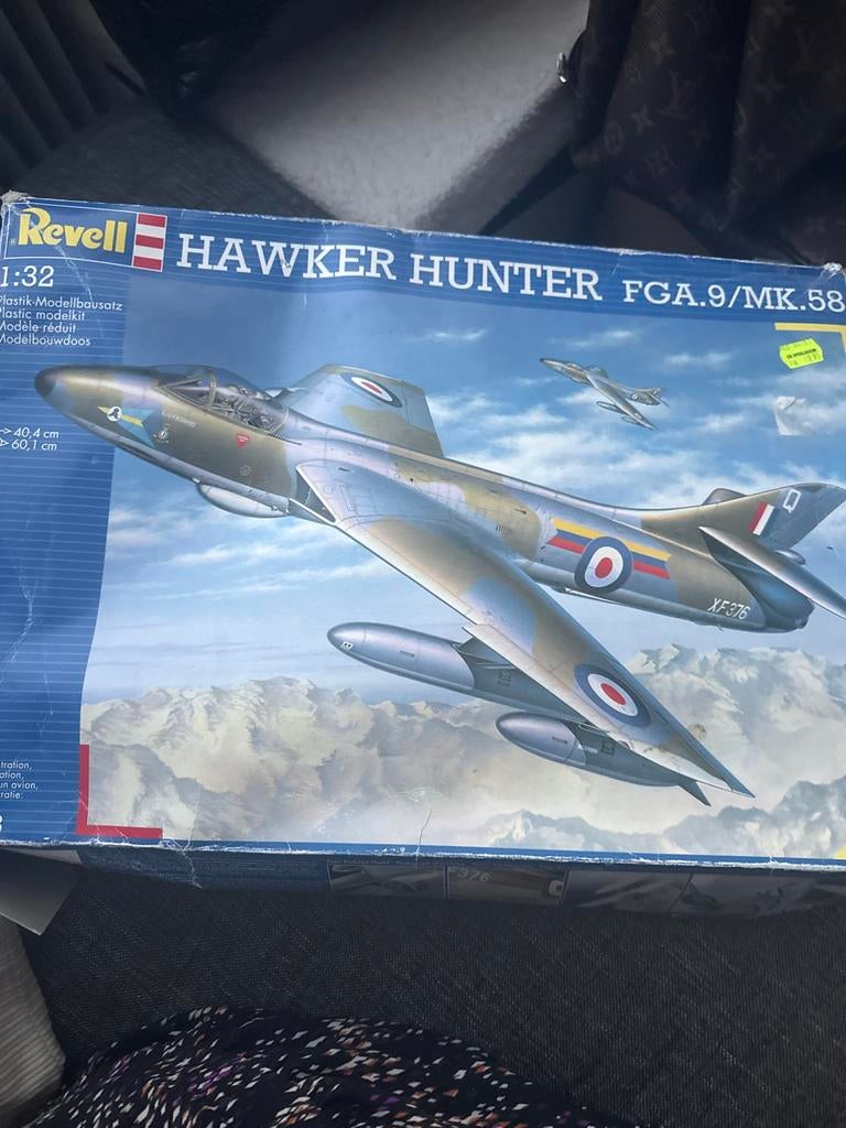 Revell Hawker Hunter FGA.9/MK.58 Modelbouwdoos 1:32, Revell, Ophalen of Verzenden, Zo goed als nieuw, Groter dan 1:72