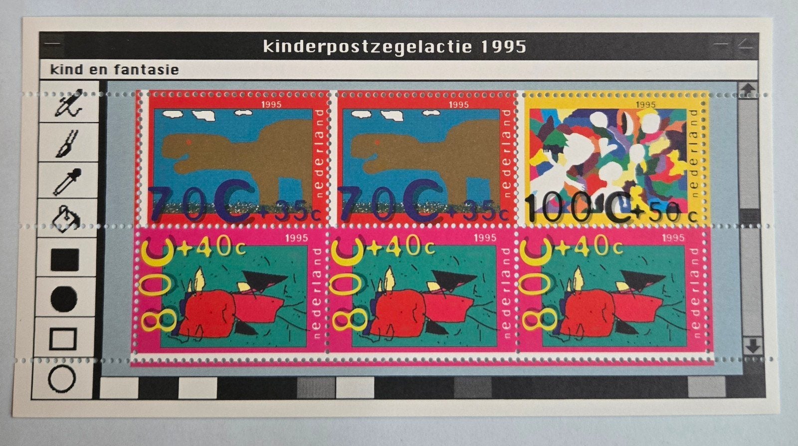 Kinderpostzegelactie 1995 - Kind en Fantasie, Ophalen of Verzenden, Na 1940, Postfris