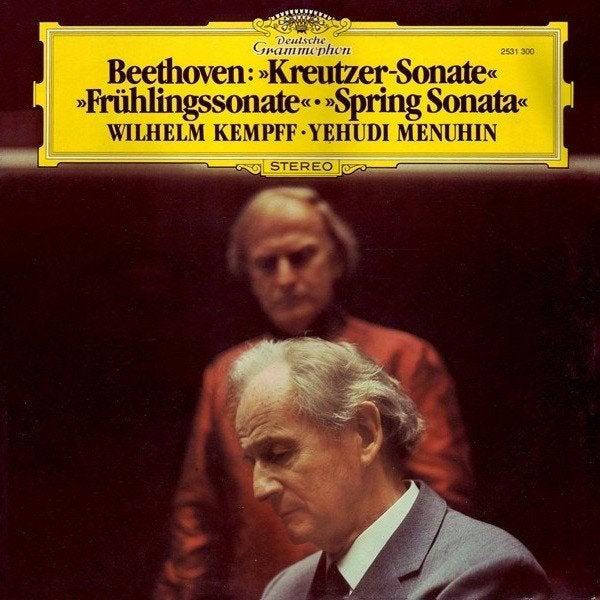 Beethoven, Frühlingssonate, Yehudi Menuhin, Wilhelm Kempff, Inclusief binnenhoes, Ophalen of Verzenden, Zo goed als nieuw, Orkest of Ballet