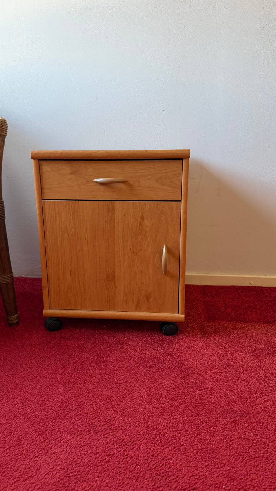 Verrijdbaar Houten Kastje / Ladenblok op Wieltjes, Huis en Inrichting, Ophalen, Gebruikt, Minder dan 45 cm