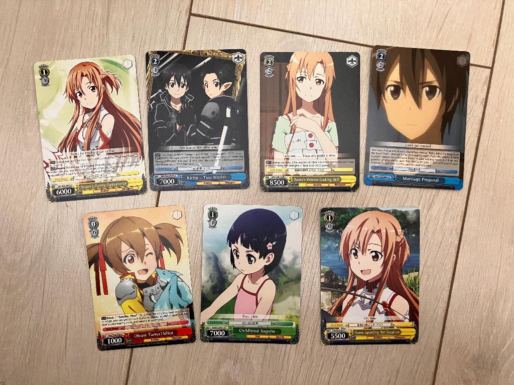 TCG Cards Weiss Schwarz Sword Art Online SAO, Verzamelen, Poppetjes en Figuurtjes, Ophalen of Verzenden, Zo goed als nieuw