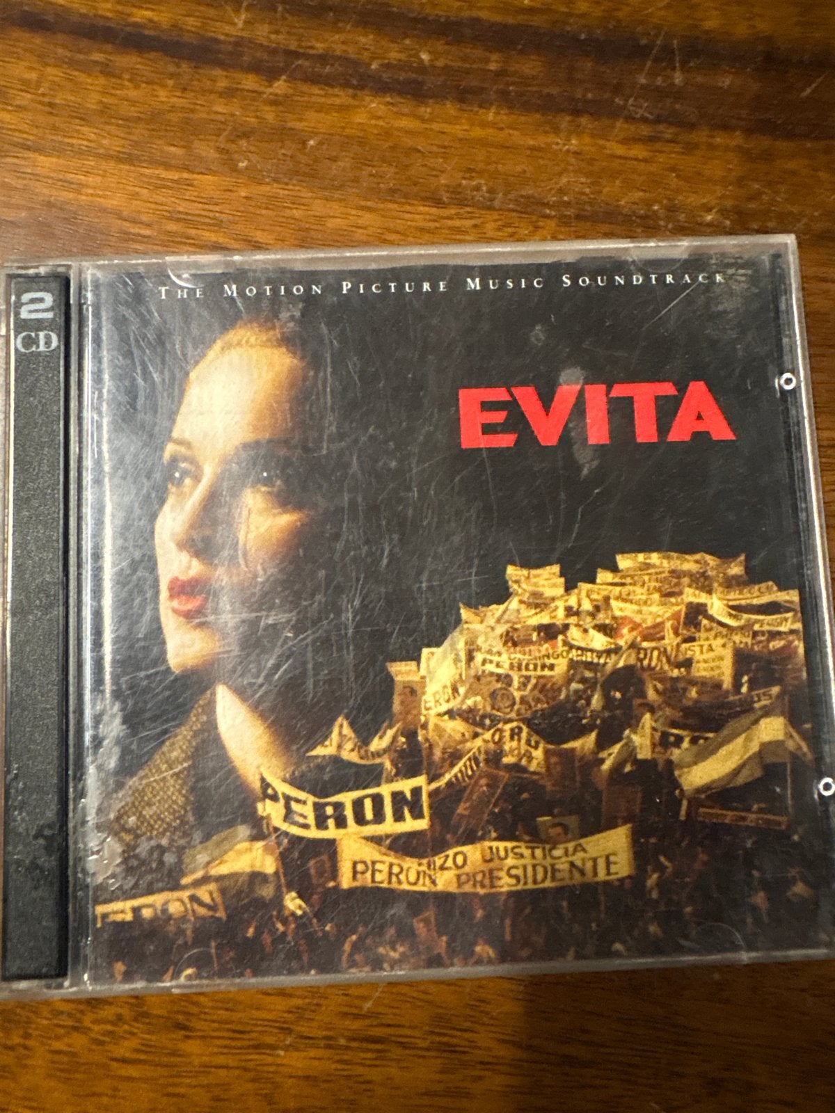 Evita The Motion Picture Music Soundtrack 2 CD, Soundtrack, Ophalen of Verzenden, Gebruikt, Inclusief doosje
