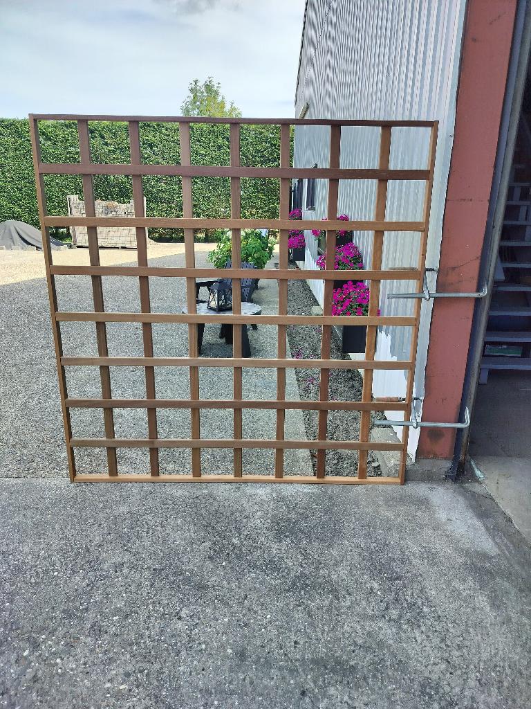 TRELLIS hardhout, Tuin en Terras, Schuttingen, Nieuw, Hout, 1 tot 2 meter, Minder dan 3 meter, Ophalen