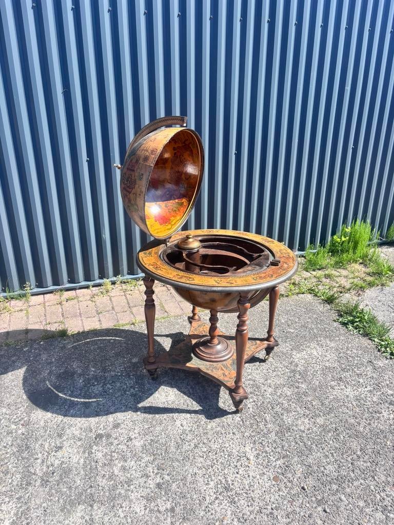 Vintage globe bar trolley, Gebruikt, Z, D, D
