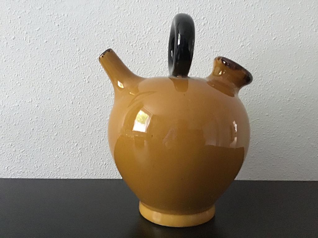 Franse water / olie kruik. Gargoulette., Antiek en Kunst, Antiek | Keramiek en Aardewerk, Ophalen of Verzenden