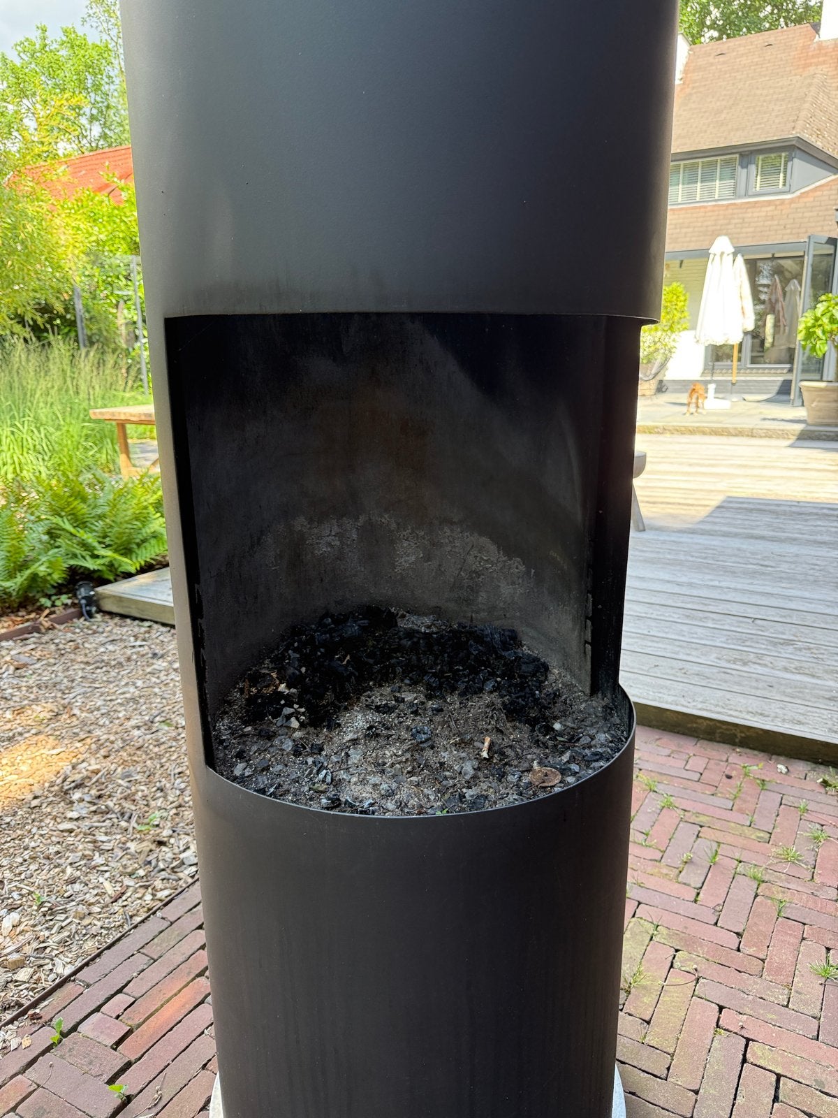 RVS Boley Buiten Openhaard - Stijlvol en Duurzaam, Tuin en Terras, Ophalen, Gebruikt