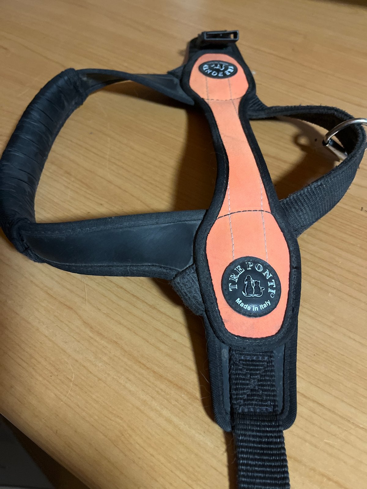 Treponti honden tuig made in Italy kleur zwart oranje, Ophalen of Verzenden, Zo goed als nieuw