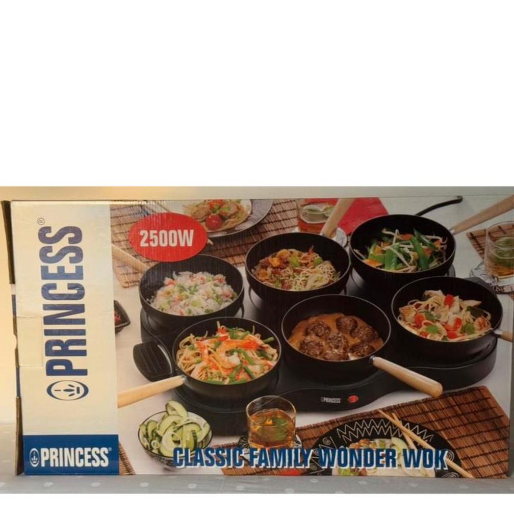 Princess Classic Family Wonder Wok 2500W, Witgoed en Apparatuur, Gourmetstellen, Nieuw, 4 t/m 7 personen, Ophalen