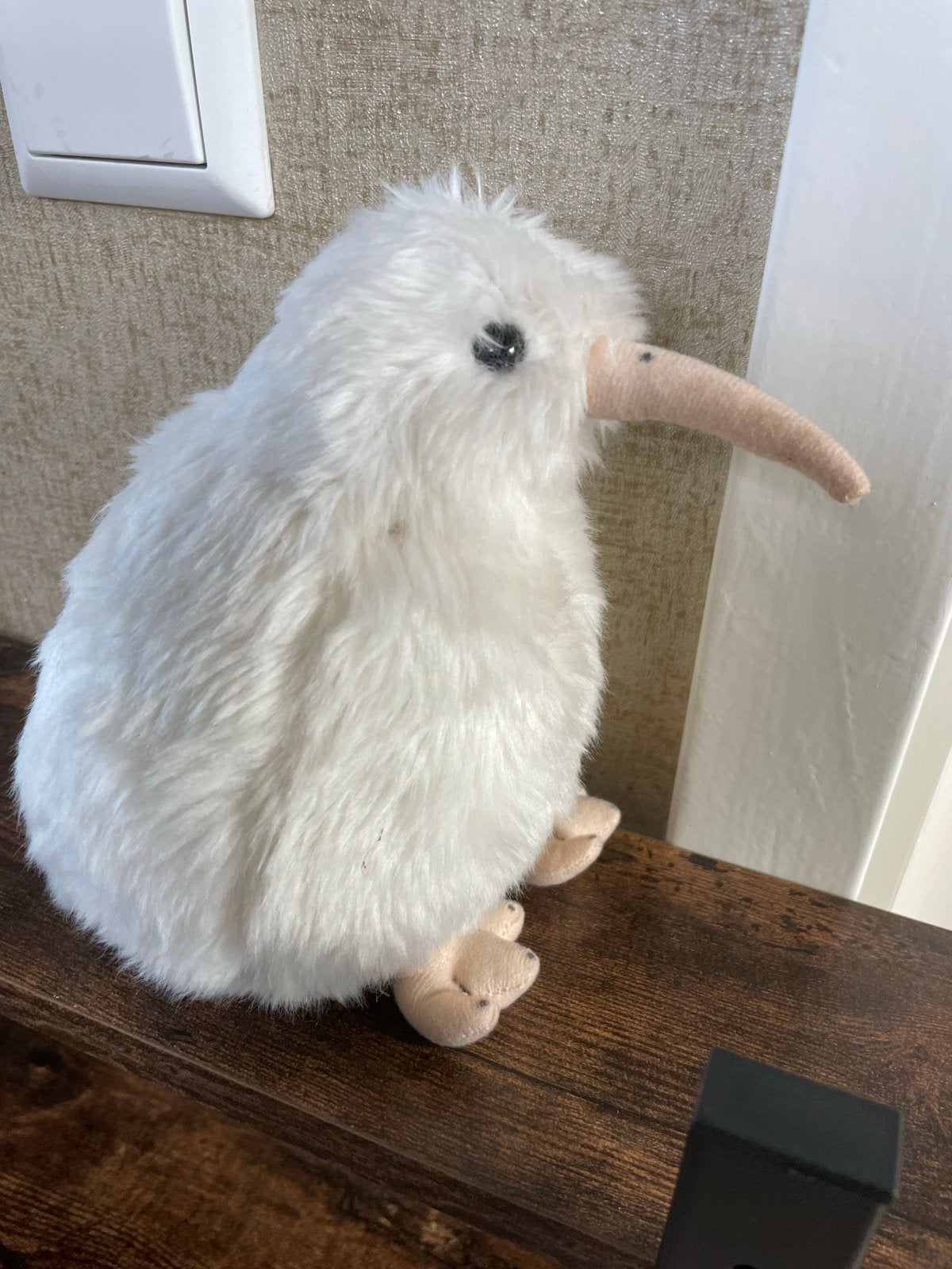 Witte Kiwi Knuffel - Zacht en Schattig, Verzenden, Overige typen, Zo goed als nieuw, Middelgroot (20 tot 80 cm)