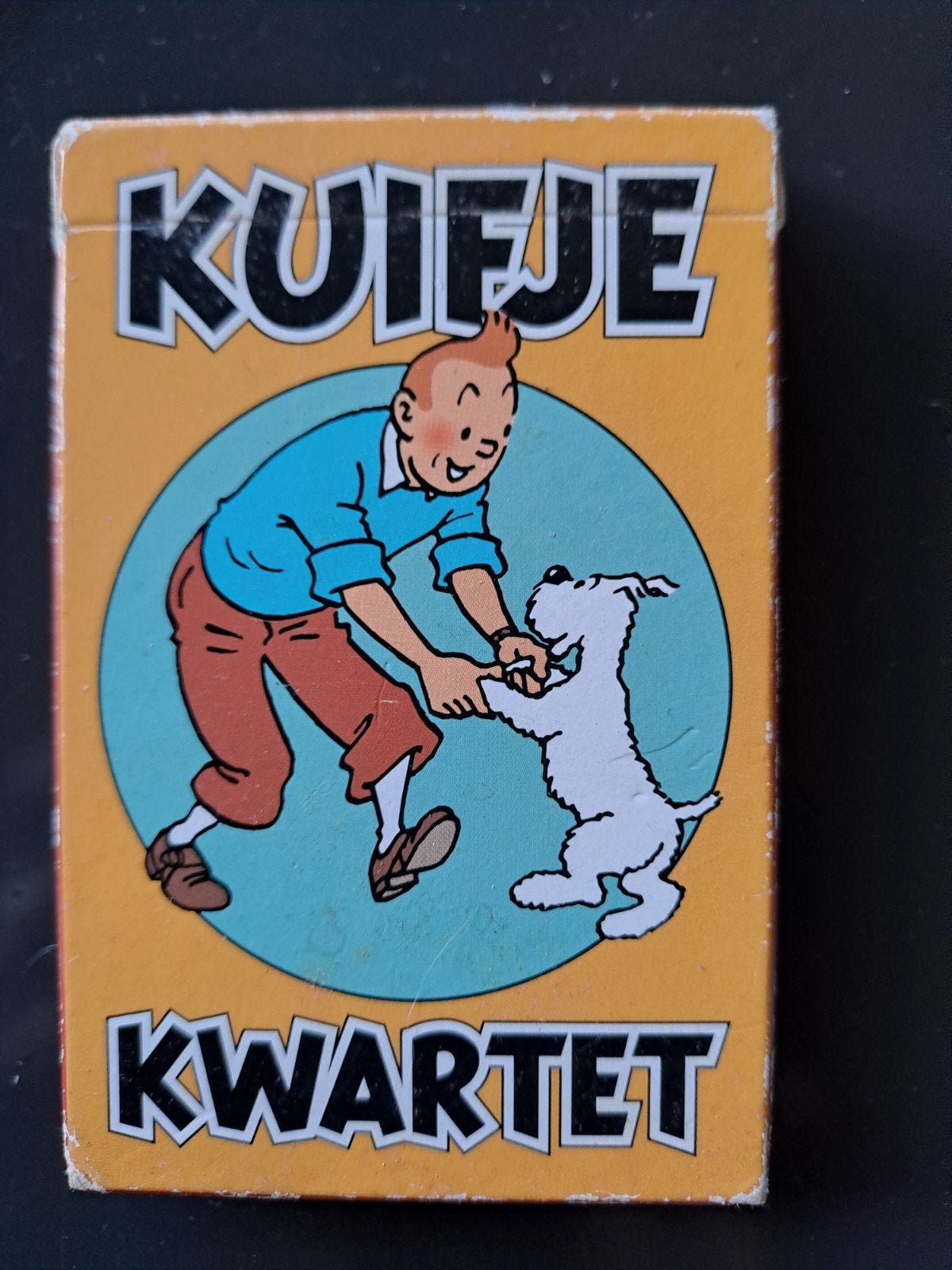 Kuifje Kwartet Kaartspel - Vintage Hergé 1993, Drie of vier spelers, Ophalen of Verzenden, Gebruikt, Hergé / Tintin Licensing
