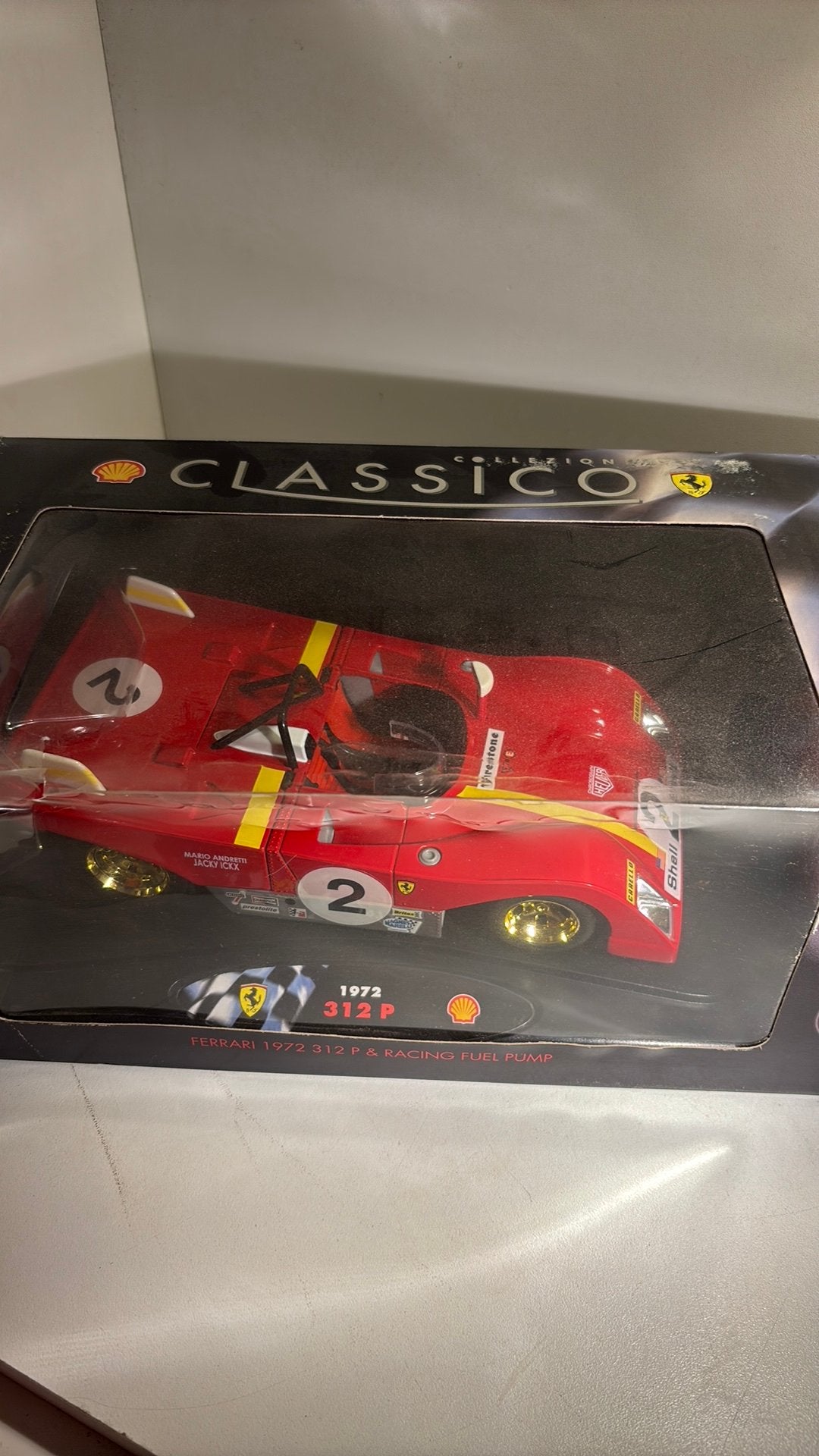 Ferrari 312p 1972 shell 1.18, Overige merken, Ophalen of Verzenden, A, A