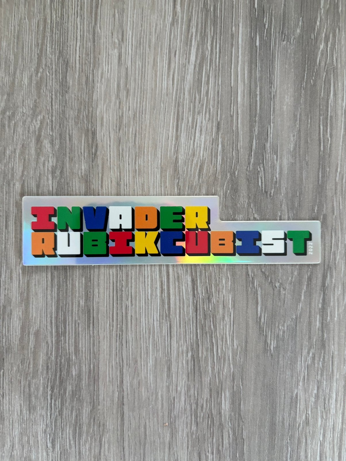 Invader 2022 Rubikcubist sticker, Ophalen of Verzenden, Nieuw, Overige typen