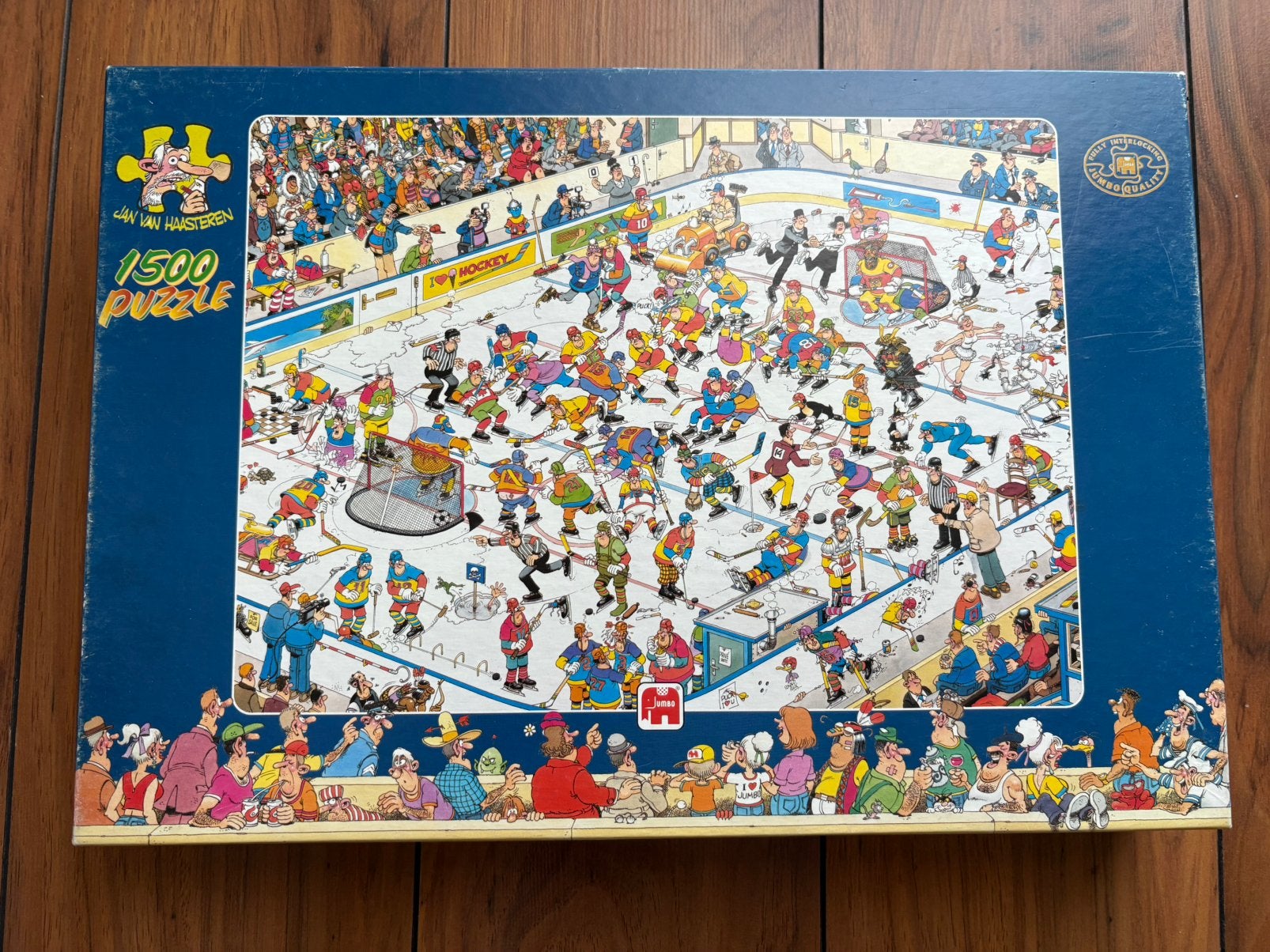 Jan van Haasteren - Ijshockey - 1500st, Ophalen of Verzenden, 500 t/m 1500 stukjes, Zo goed als nieuw