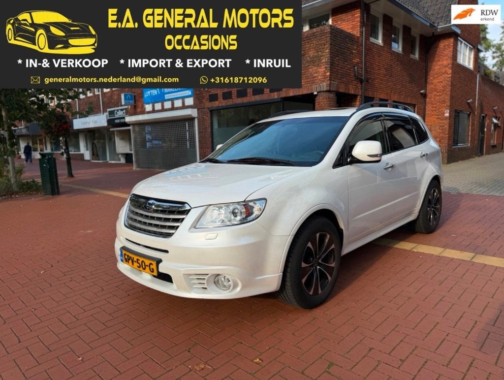 Subaru Tribeca 3.6 2008 | 7P | DEALER ONDERHOUDEN | LEDER, Auto's, Wit, Leder, Bedrijf, Tribeca